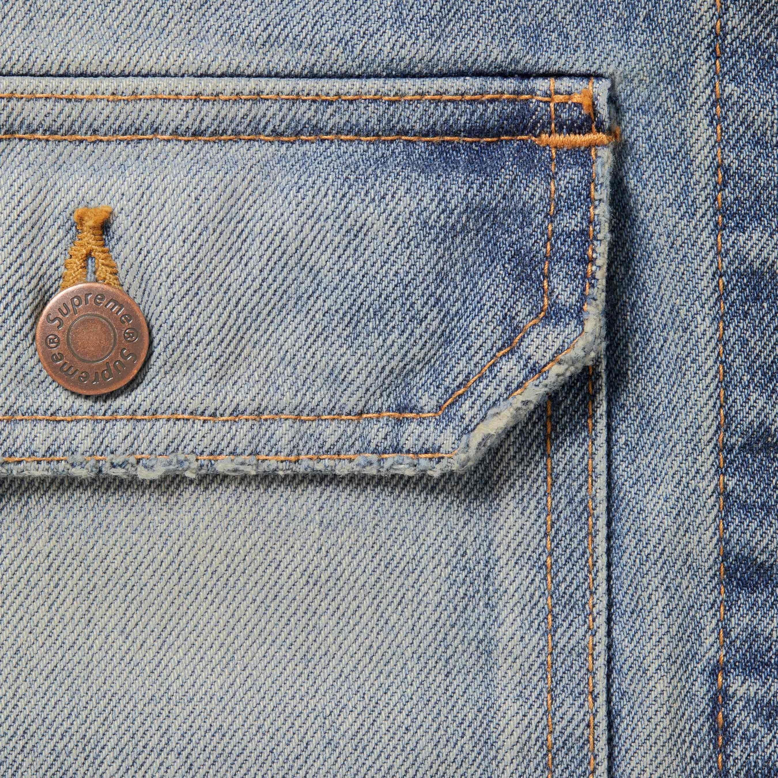Distressed Selvedge Trucker Jacket view 10